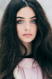 These Photographs Of Blue Eyed Models By Jovana Rikalo Will Stop You In Your Tracks Black Hair Blue Eyes Dark Hair Blue Eyes Black Hair Blue Eyes Girl