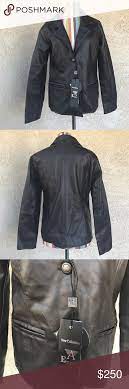 A Emporio Collezione Brown Leather Jacket Genuine Italian Leather Jacket Super Soft Pockets On The Front A Empor Leather Jacket Brown Leather Jacket Jackets