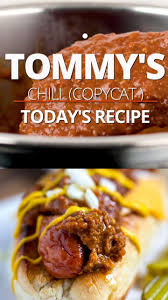 Original Tommy S Chili Copycat Recipe Video Original Tommy S Chili Recipe Recipes Tommys Chili Recipe