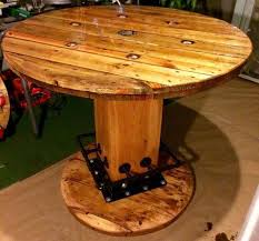 Wire Spool Wine Table By Thehollowfurnitureco On Etsy Hightoptables Spool Tables Wire Spool Tables Wooden Pallet Furniture