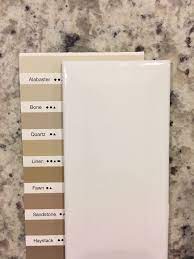 The right color of grout can transform the look of a space, either accenting or blending with the tile. White Beveled Subway Tile With Polyblend Grout In Alabaster Santa Cecilia Light Gran Santa Cecilia Granite Light Granite Countertops White Beveled Subway Tile