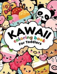 Day 1 theme is food. Bol Com Kawaii Coloring Book For Toddlers More Than 50 Cute Fun Kawaii Doodle Coloring