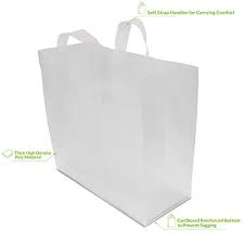 Check spelling or type a new query. 100 Pcs Clear Plastic Bags With Soft Strap Handles Frosted Shopping Bags Gift Bags Take Out Bags With Cardboard Bottom Thick High Density 16x6x12x6 Pricepulse