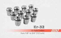 Accusize Industrial Tools 1/8'', Er-32, Er Style Collet, 0223-0847 ...