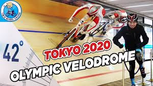 Tokyo 2020 mascot miraitowa poses with the olympic rings. Tokyo 2020 Olympic Velodrome Tour At Izu Cycle Center Cycling Japan Youtube