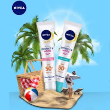 The moisturising formula contains vitamin e and panthenol to keep the skin hydrated and less vulnerable to sun damage. Nivea Sun Face Serum Spf 50 Spf50 Sunblock Muka Wajah Sunscreen Whitening Aura Oil Control Original Shopee Indonesia