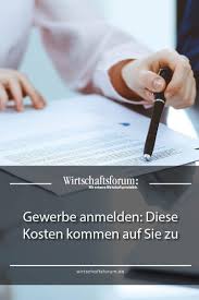 Gewerbe Anmelden Diese Kosten Kommen Auf Sie Zu Gewerbe Rechtsformen Und Selbststandig Machen