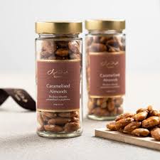 Trees that grow sweet almonds and trees that grow bitter almonds. Caramelised Almonds Dried Nuts Fruit Bateel