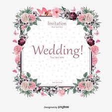 Materiau De Vecteur De Carte D Invitation De Mariage Floral Frontiere Elegante Vecteur Floral Vecteur De Frontiere Vecteur De Mariage Png Et Vecteur Pour Tel Wedding Invitations Borders Wedding Invitation Vector Wedding