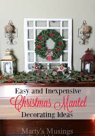 Lots of affordable ideas for christmas decorating. Christmas Mantel Decorating Ideas Marty S Musings