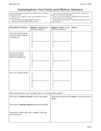 03 Constant Acceleration Particle Model Page 2 Paradigm Force And Motion Acceleration