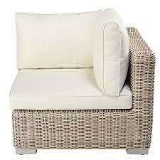 Angle De Jardin En Resine Tressee Beige Et Coussins Ecrus Sardaigne Maisons Du Monde En 2020 Maison Du Monde Canape Modulable Maison