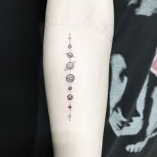 The Solar System Thank You Haohao For Coming Small Hand Tattoos Tattoos Minimalist Tattoo