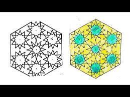 الزخرفة الاسلامية الهندسية المكررة زخرفة اسلامية معقدة وصعبة islamic geometric youtube coasters