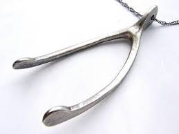 Large Wishbone Necklace Life Size Wishbone Pendant Antique Etsy Wishbone Necklace Wishbone Pendant Wishbone Necklace Silver