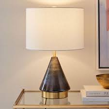 Well you're in luck, because here they come. Metalised Glass Usb Table Lamp Small Grey West Elm Australia