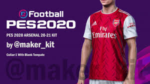 The arsenal home and away kit 2020/21? Pes 2020 Arsenal 20 21 Kit Template By Kit Maker Pes Patch