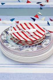 Creating your own patriotic table setting isn't difficult especially if you have a few extra mason jars lying around your house. Patriotic Table Setting Decorations An All American Party Southern Living