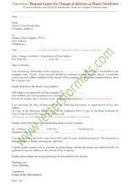 State the reason for the meeting. Shareholder S Letter To Company For Change Of Address Format