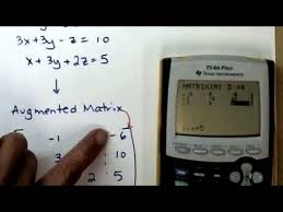 Solve a system of equations using elimination calculator. Solving A 3x3 System Of Equations On A Calculator Youtube