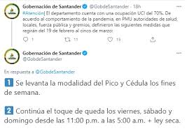 El exgobernador de santander aguilar, quien fue dejado en libertad el pasado lunes 26 de febrero, ahora será procesado por un el delito de enriquecimiento ilícito y lavado de activos de funcionario público y. Nuevas Medidas Para Bucaramanga Eliminan El Pico Y Cedula Y Modifican El Toque De Queda Infobae