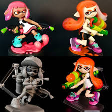 Both Of The Amiibo Inkling Girls Are Being Made Into Figmas And I Am So Excited I M Assuming We Ll Be Able To Swap Out Thei Splatoon Amiibo Character Modeling