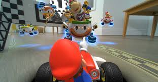 There are 4 cups in all to race for, mushroom cup, flower cup, star cup and special cup, each with a selection of tracks to race on (based in bowser's castle, super mario world and more). 10 Things We Learned About Mario Kart Live Home Circuit Nintendo S Mixed Reality Racer The Verge