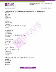 A classroom poster will also be provided for the students as a guide. Rd Sharma Solutions For Class 7 Maths Chapter 11 Percentage Download Free Pdf