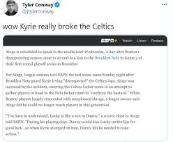 In this page, you can download any of 39+ celtics logo vector. Celtics Danny Ainge Report On Kyrie Irving Logo Stomp Is Fake