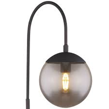 Design Stehleuchte Mit Glas Kugel Blama
