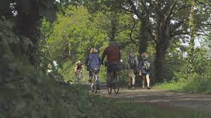 The sustrans trail follows a disused railway line and links bodmin, wadebridge and padstow (in the distance), with car park at the entrance near pooley's bridge. All The Best Things To Do Along The Camel Trail In Cornwall Cornwall Live