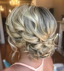 Delicate Curly Updo For Medium Hair Updos For Medium Length Hair Medium Length Hair Styles Medium Hair Styles