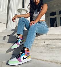 Sneakers Release Air Jordan 1 Mid Lightbulb Multicolor In 2020 Jordan Outfits Womens Jordan Outfits Nike Shoes Jordans