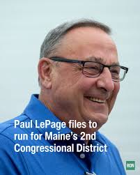 Former Gov. Paul LePage filed for the 2026 race for the 2nd Congressional  District late Sunday, setting up a potential contest between the Republican  and Democratic U.S. Rep. Jared Golden in the