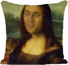 Cheap nicolas cage mona lisa pillow Online Sale Black Friday