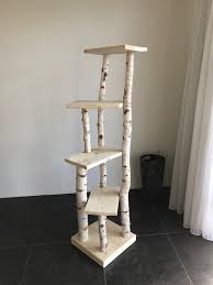 Krapbaal Boomstam Met Steigerhout Catsdiybed Muebles Para Gato Gato Diy Casita Para Gatos