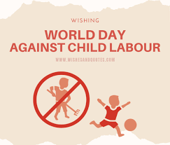 Lend your support to abolish child labor. World Day Against Child Labour 2021 Quotes Messages Status Images