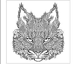 Difficult Bobcat Coloring Page Difficult Animal Pages To Color Animal Coloring Pages Cat Coloring Page Lion Coloring Pages