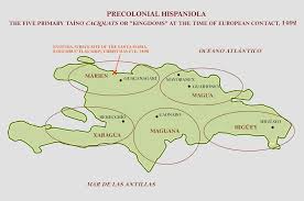Tainos Map Hispaniola Haiti And Dominican Republic Taino Indians