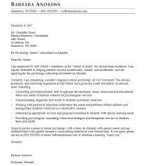 Psychology Cover Letter Sample Monster Com