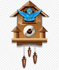 Cuckoo Clock - Wooden Cuckoo Clock with Blue Bird - CleanPNG  KissPNG