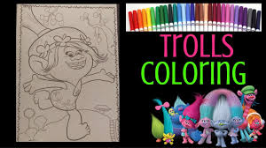 Trolls poppy coloring pages printable and coloring book to print for free. Trolls Coloring Book Poppy Coloring With Markers Troll Movie Color Smiles Youtube