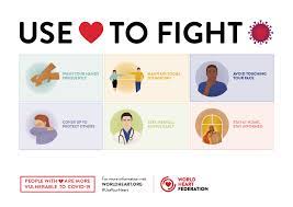 Kamu bisa menggunakan desain dengan warna cerah. Whf Covid19 Posters A4 Prevent Landscape World Heart Federation
