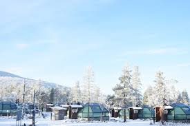 Das nordlicht im winter und die endlosen nächte im sommer. Glas Iglu Hotel Glasiglu Polarlichter Finnland