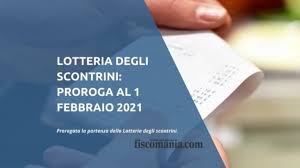Le estrazioni della lotteria degli scontrini partiranno dal prossimo anno, 1 gennaio 2021. Lotteria Degli Scontrini Proroga Al 1 Febbraio 2021 Fiscomania