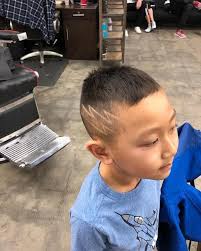 Side part with lightning bolt design. Boys Hair Cut Lightning Bolt Novocom Top