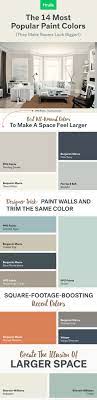 Each color swatch has the name of the color written at the top in pencil. Here S How To Make A Small Room Appear Larger Small Room Paint Color Most Popular Paint Colors Small Room Paint