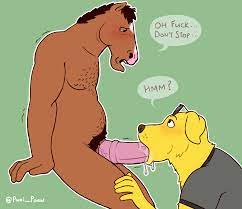 2boys blowjob bojack horseman bojack horseman (character) canine  cheating husband cmnm cock gobble cock hungry cum hungry domestic dog  equine erection fellatio furry gay giving head going down on
