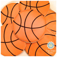 Sugar Happy Cookies Basketball Cookies Sugar Cookies Decorated Sugar Cookies