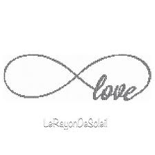 Patron De Punto De Cruz Simbolo Infinito Amor Por Lerayondesoleil Disenos De Punto De Cruz Punto De Cruz Mantelerias Punto De Cruz